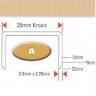 Nieten A-krammen 15 en 19mm